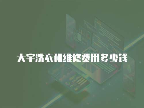 大宇洗衣機維修費用多少錢