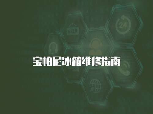 寶帕尼冰箱維修指南