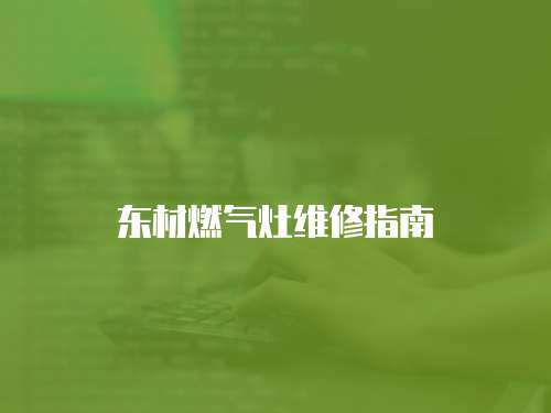 東材燃氣灶維修指南
