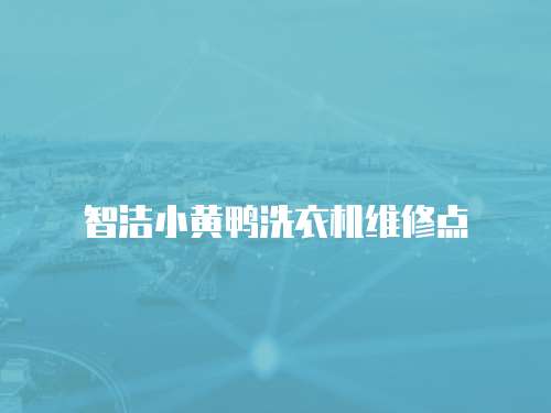 智潔小黃鴨洗衣機(jī)維修點(diǎn)