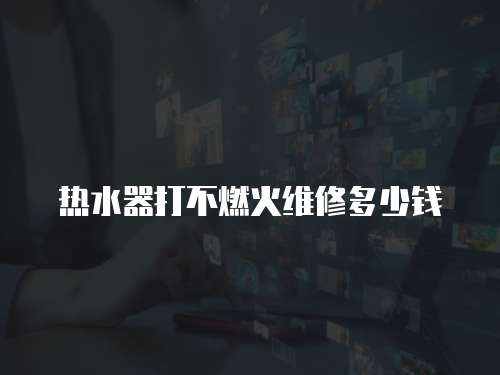 熱水器打不燃火維修多少錢