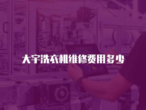 大宇洗衣機維修費用多少