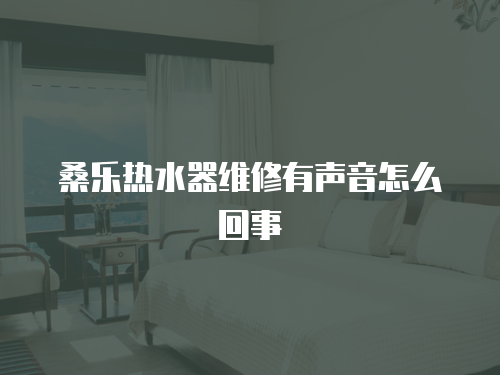 桑樂熱水器維修有聲音怎么回事