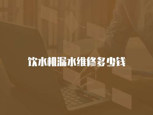 飲水機漏水維修多少錢