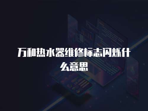 萬和熱水器維修標志閃爍什么意思