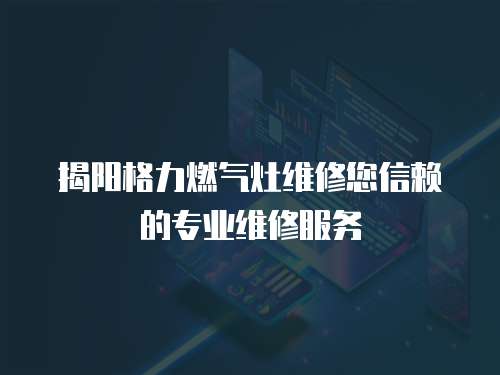 揭陽格力燃氣灶維修您信賴的專業(yè)維修服務(wù)