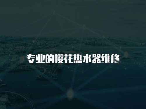 專業的櫻花熱水器維修