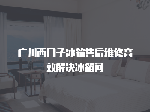 廣州西門子冰箱售后維修高效解決冰箱問