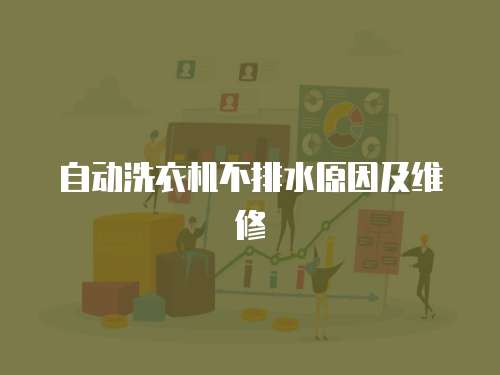 自動洗衣機不排水原因及維修