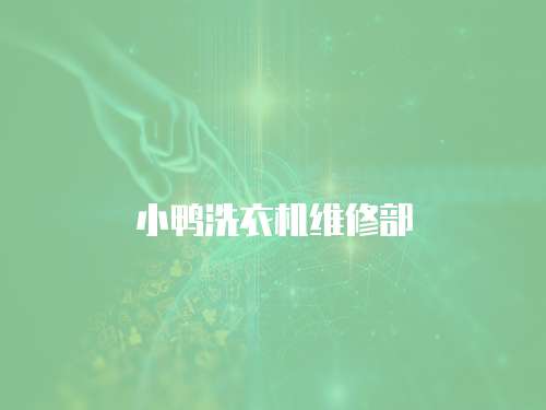 小鴨洗衣機維修部