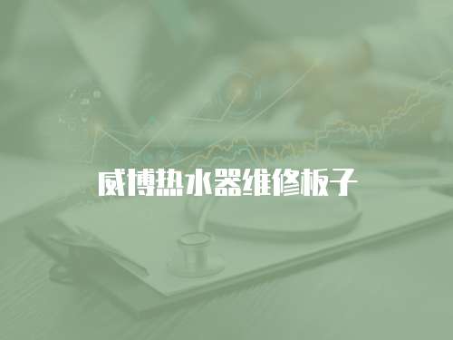 威博熱水器維修板子