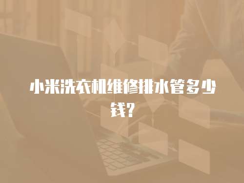 小米洗衣機維修排水管多少錢？