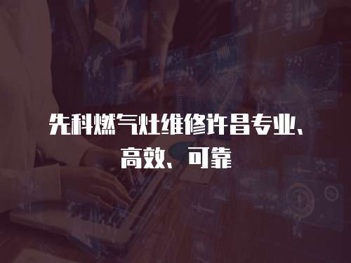 先科燃?xì)庠罹S修許昌專業(yè)、高效、可靠