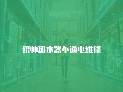 統(tǒng)帥熱水器不通電維修