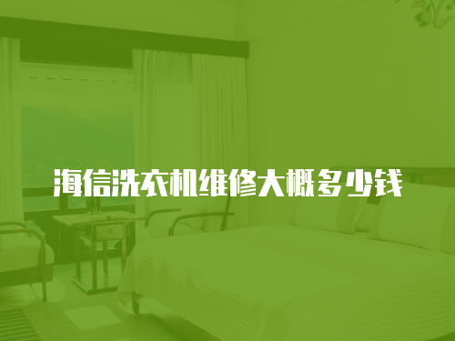 海信洗衣機維修大概多少錢
