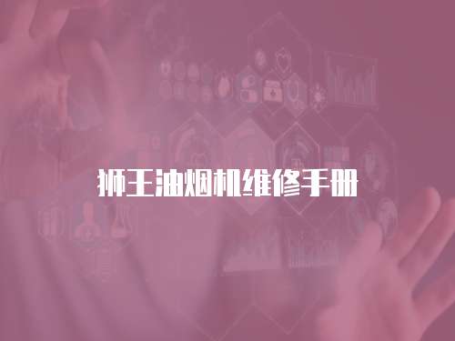 獅王油煙機維修手冊