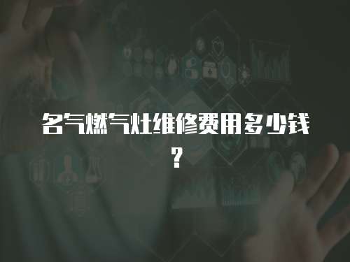 名氣燃?xì)庠罹S修費用多少錢？