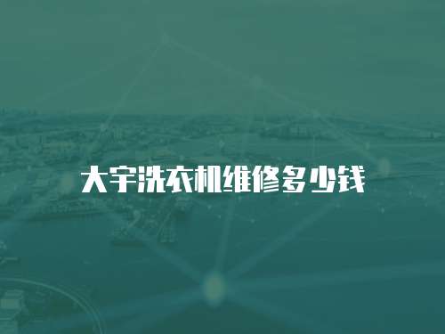 大宇洗衣機維修多少錢