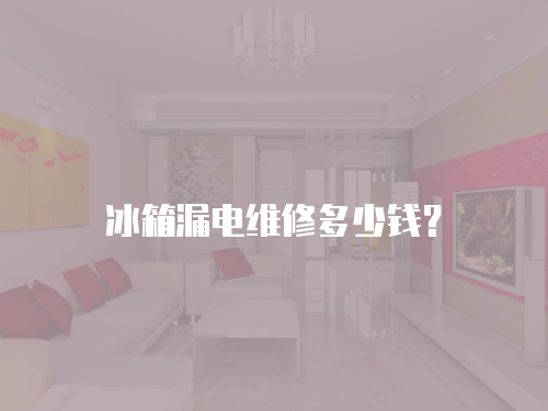 冰箱漏電維修多少錢？
