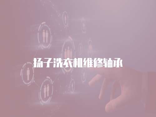 揚子洗衣機維修軸承