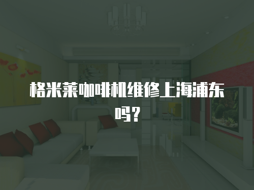 格米萊咖啡機維修上海浦東嗎？