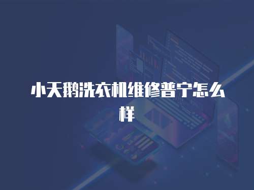 小天鵝洗衣機維修普寧怎么樣