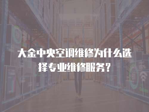 大金中央空調維修為什么選擇專業維修服務？
