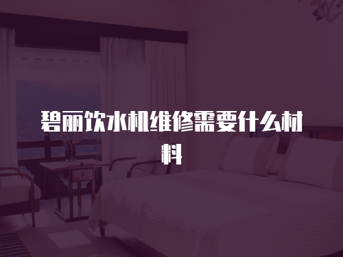 碧麗飲水機維修需要什么材料