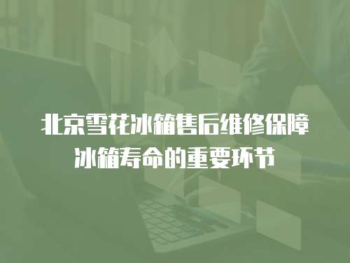 北京雪花冰箱售后維修保障冰箱壽命的重要環節