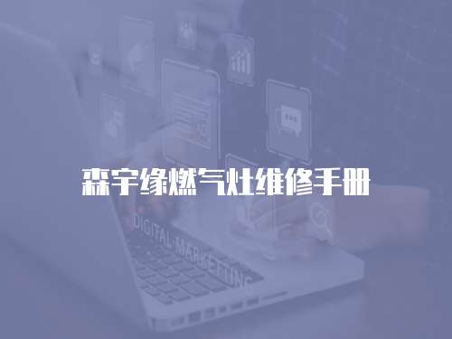森宇緣燃氣灶維修手冊
