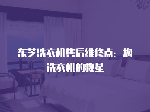 東芝洗衣機售后維修點：您洗衣機的救星