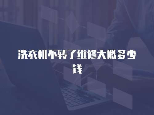 洗衣機不轉了維修大概多少錢