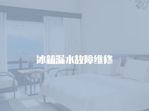 冰箱漏水故障維修