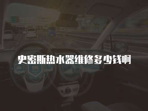 史密斯熱水器維修多少錢啊