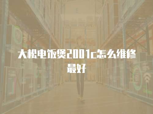 大松電飯煲2001c怎么維修最好