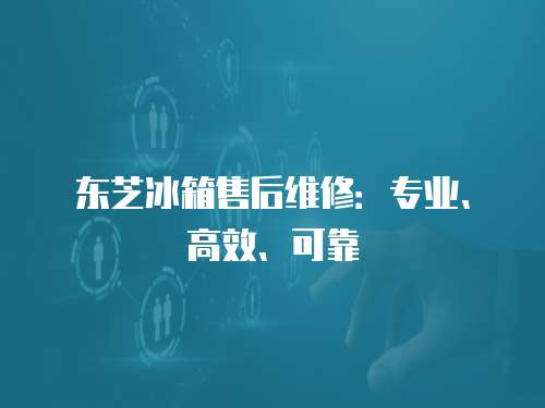 東芝冰箱售后維修：專業、高效、可靠