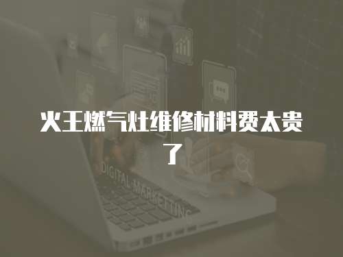 火王燃氣灶維修材料費太貴了