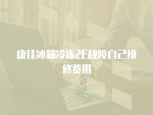 康佳冰箱冷凍2E故障自己維修費用