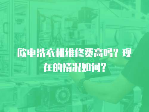 歐電洗衣機維修費高嗎？現在的情況如何？