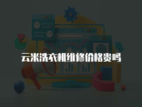 云米洗衣機維修價格貴嗎
