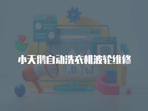 小天鵝自動洗衣機波輪維修