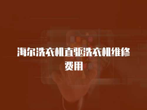 海爾洗衣機直驅洗衣機維修費用
