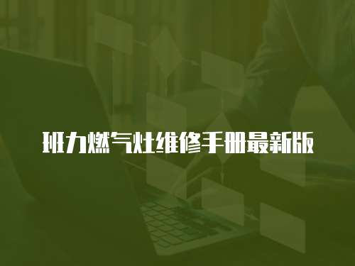 班力燃?xì)庠罹S修手冊最新版