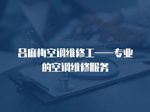呂麻梅空調(diào)維修工——專業(yè)的空調(diào)維修服務(wù)