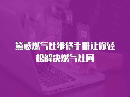 黛惑燃氣灶維修手冊讓你輕松解決燃氣灶問