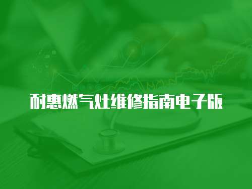 耐惠燃?xì)庠罹S修指南電子版