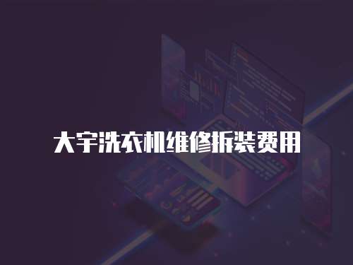 大宇洗衣機維修拆裝費用