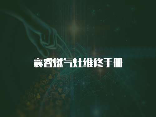 襄睿燃?xì)庠罹S修手冊