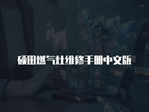 碩田燃氣灶維修手冊中文版