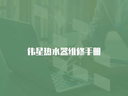 偉星熱水器維修手冊